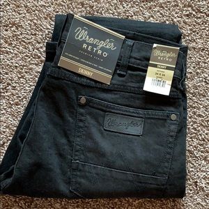 Wrangler men’s retro skinny jeans 34x34 NWT